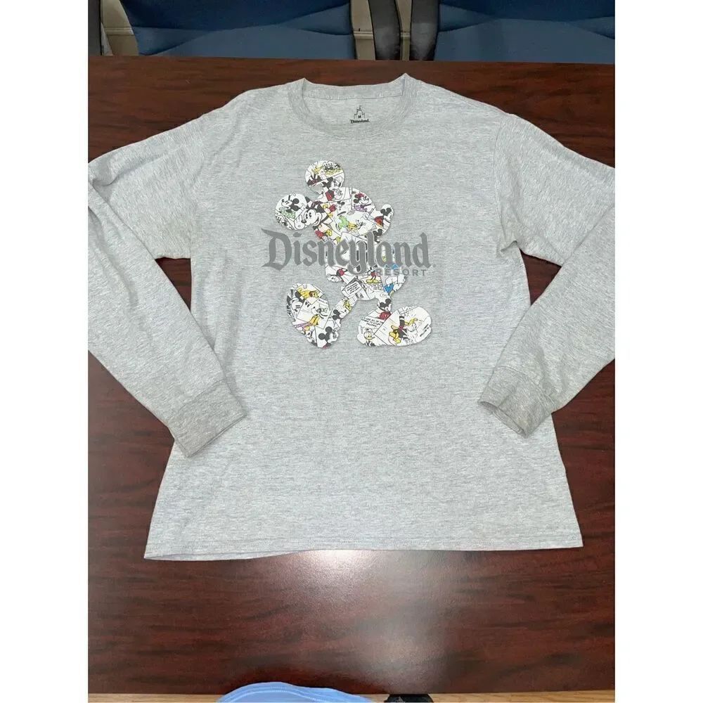 Disneyland Resort Walt Disney World Grey Long Sleeve Tee Shirt